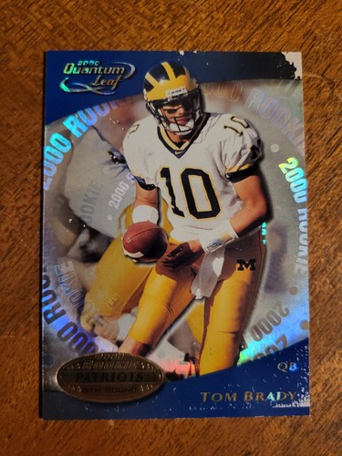 2000 Quantum Leaf TOM BRADY RC #343 New England Patroits "Low Grade" READ - Picture 1 of 9