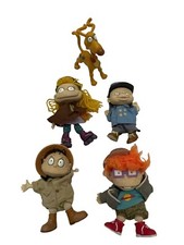 Lote de 5 mini muñecas Mattel Rugrats Angelica Chuckie Tommy Spike Phil 1997 de colección