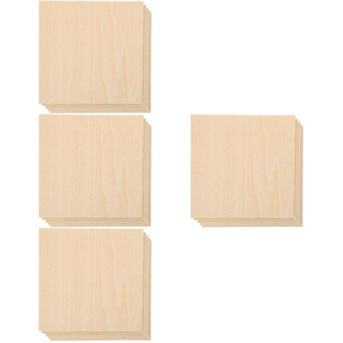 4 PCS Veneer Pieces Wood Planks for Crafting Woodcraft Unfinished - Picture 3 of 12