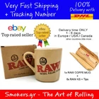 1x RAW OFFICIAL ORIGINAL COFFE MUG + 6x RAW Rolling Papers KS + TIPS CONNOISSEUR