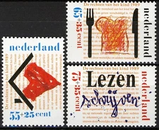 Netherlands 1989, "Voor het Kind": The child and his rights MNH, Mi 1371-73