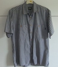 ROHAN TRAVEL S/S  SHIRT SHORT SLEEVE CHECK SIZE SMALL PIT TO PIT 52cm