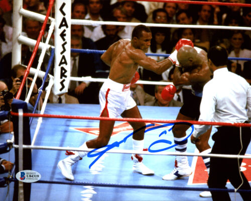 SUGAR RAY LEONARD AUTHENTIC AUTOGRAPHED SIGNED 8X10 PHOTO BECKETT 178119