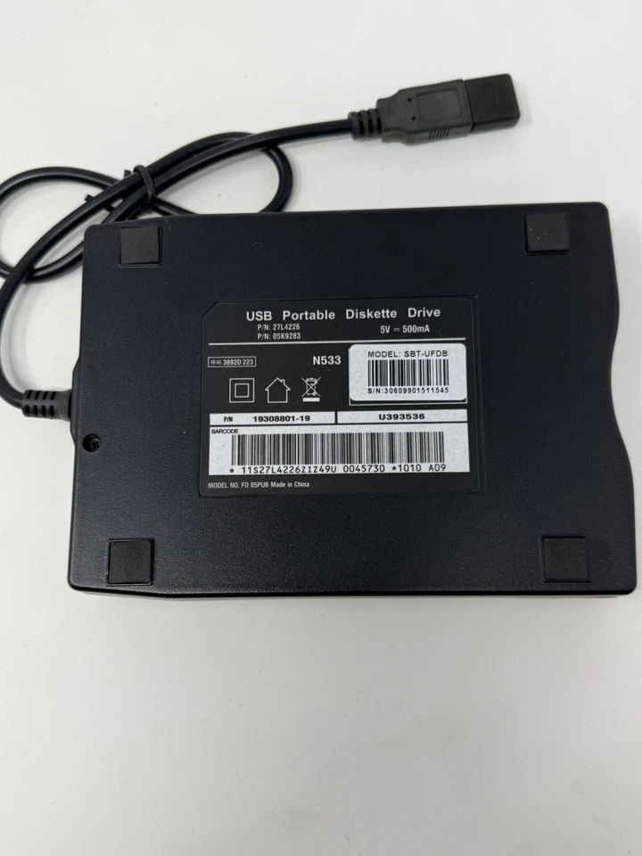 UNIDAD DE DISQUETE USB SABRENT EXTERNA 3,5” 1,44 MB SBT-UFDB – CAJA ABIERTA Foto 4 de 4