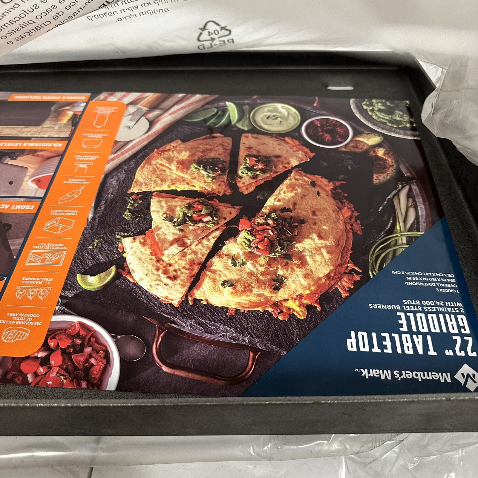 Member's Mark 22" Tabletop Griddle New in Box with Cover, Cooking, Easy