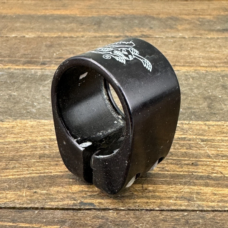 Abrazadera de tija de sillín Mongoose Maurice doble perno Old School BMX OG negra 28,6 A2 Foto 3 de 4