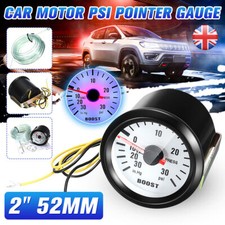 52mm Cars Turbo Analogue Boost Vacuum Gauge Pointer Boost 30 Psi Dials Meter Hot