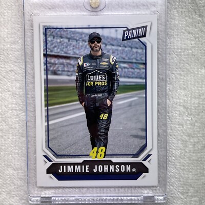 Jimmy Johnson Rookie Card Jimmie Johnson Panini Racing 2018 Season Highlight Card #70 | eBay