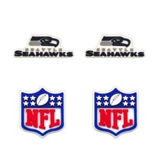 NFL Seattle Seahawks Football Team For Crocs Shoe Charms Jibbitz - 4 pieces