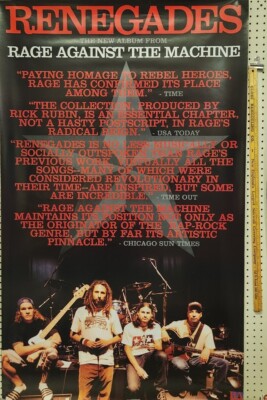 非売品】 RAGE AGAINST THE MACHINE プロモB2ポスター Rage Against