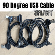90  Right Angle USB Charger Cable Fast Charging Cord For iPhone 14 13 12 11 8 XR