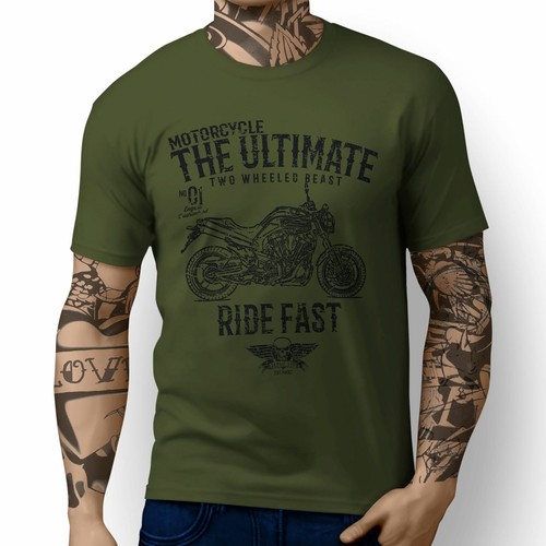 JL* Ultimate Illustration For A Yamaha MT-01 Motorbike Fan T-shirt - Picture 5 of 24
