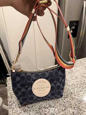 Coach Dempsey Signature Jacquard Shoulder Bag for sale online | eBay