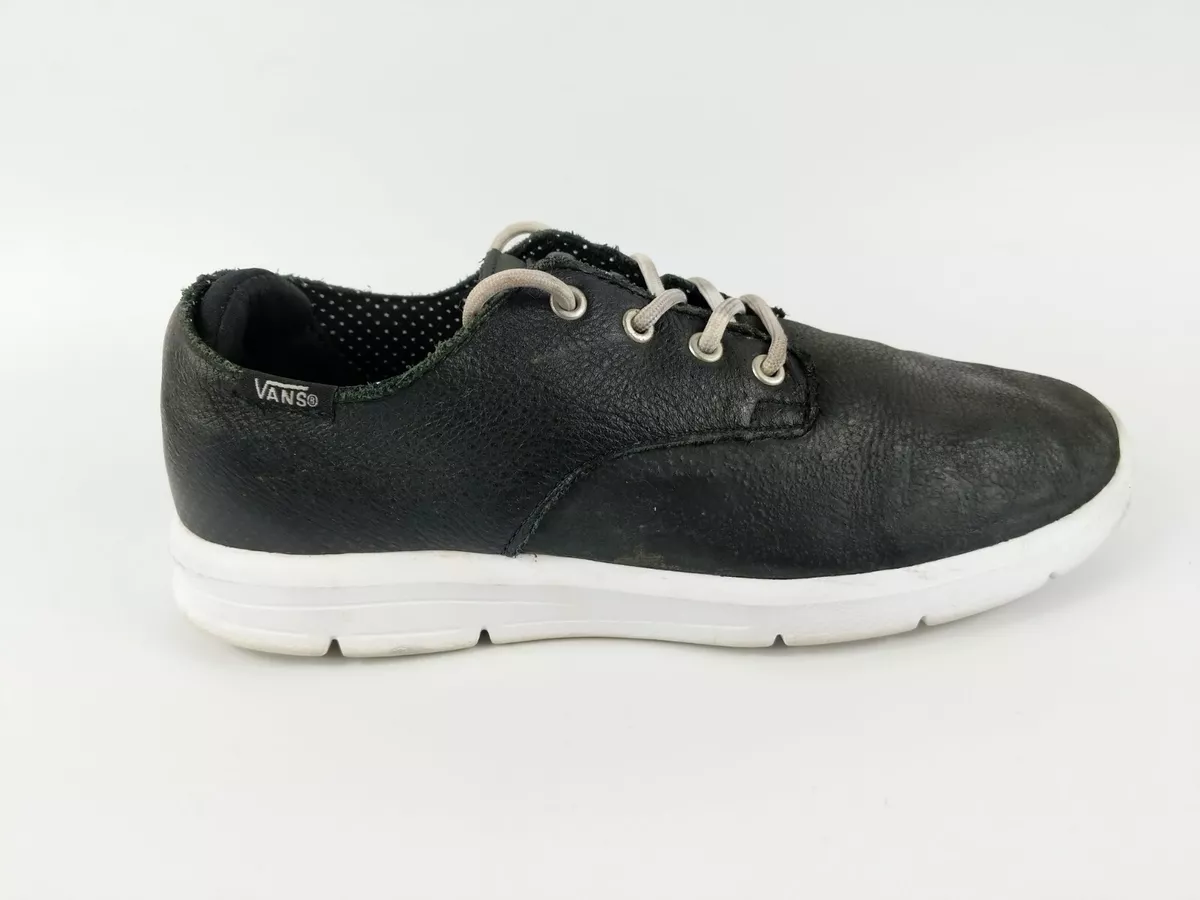 Mens vans leather trainers hotsell