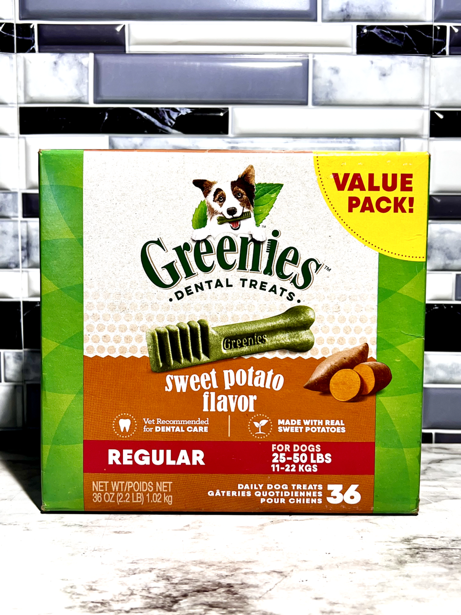 Sweet Potato Greenies Large Super Pack Sweet Potato Flavor, 36