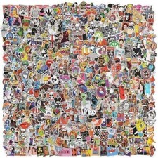 10 Random Stickers Fun Meme Art Pack Scrapbooking Journal Skin Lot Decals