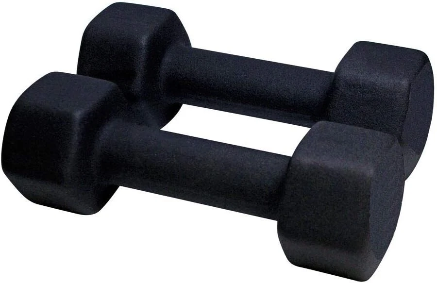 Amber Neoprene Dumbbell for Strength Training, Muscle Toning, and Rehab