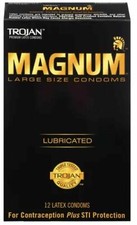 Trojan Magnum Large Lubricated Bulk Condoms No Box - Choose Quantity