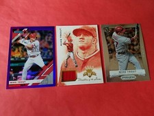  MIKE TROUT 2012 PRIZM CARD 1ST YR + COURT KINGS GAME USED JERSEY PURPLE DONRUSS