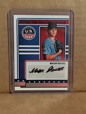 MASON RUSSELL 2023 PANINI USA BASEBALL STARS & STRIPES AUTO NTDP-MR