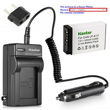 Kastar Battery AC Travel Charger for Canon LP-E17 LPE17 Canon EOS 800D Rebel SL2