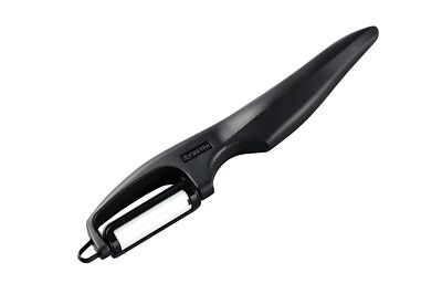 Kyocera Advanced Ceramic Vertical Double Edge Blade Peeler, Black 1 EA
