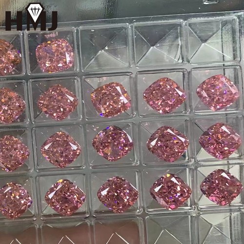 Cushion Crush Ice Cut High Quality Carbon Diamond Cubic Zirconia CZ 5A+ Gemstone - Picture 9 of 30