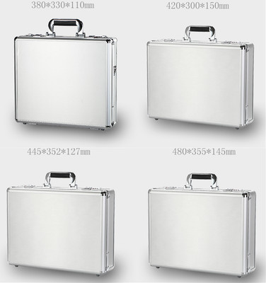 Aluminum Hard Briefcase Smooth Surfcase Toolboxes Work DIY Foam Carrying Case