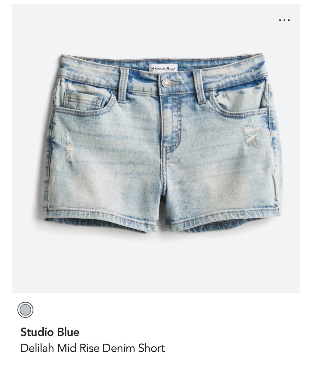 Studio blue x stitch Fix Mid Rise “Delilah” Denim Short | eBay