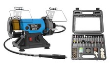 GÜDE GDS 75 Doppelschleifer Schleifmaschine Schleifer mit flexibler Welle 150 W