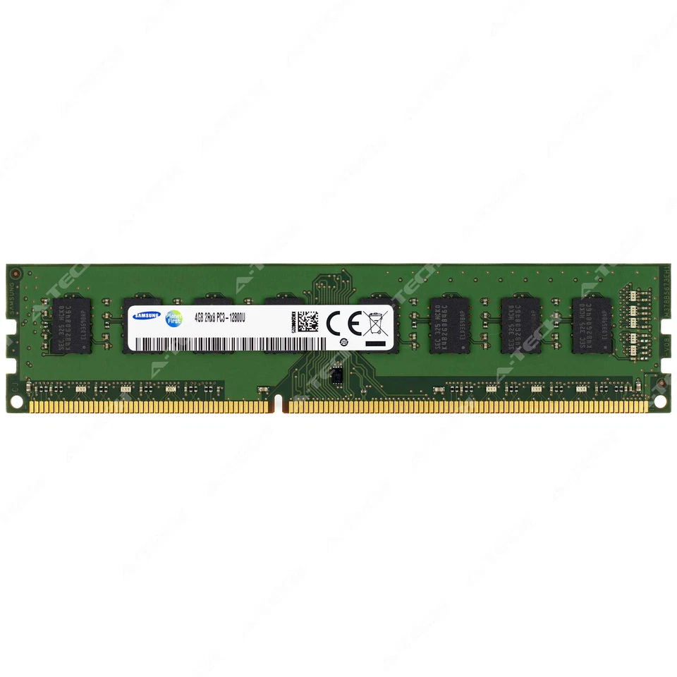Samsung 4GB 2Rx8 PC3-12800U DIMM DDR3 1600MHz Non-ECC 240-Pin Desktop Memory RAM