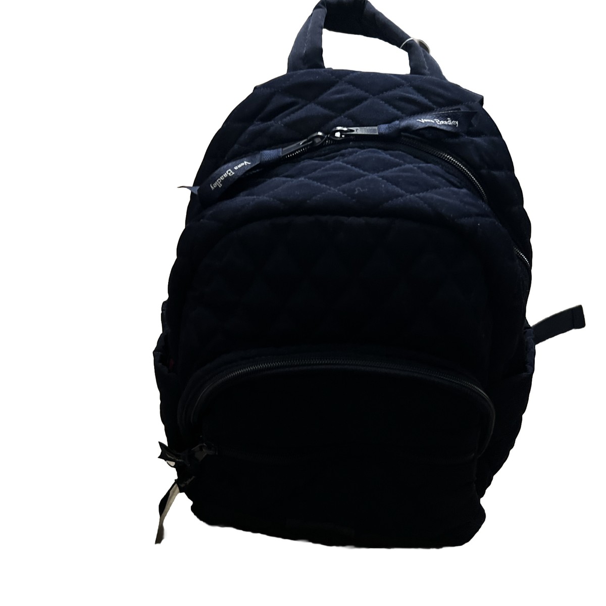 Vera Bradley Essential Compact Backpack Bag Classic Navy Blue Microfiber Quilted Vera Bradley Essential COMPACT Quilted Backpack Small Sz  main image 4