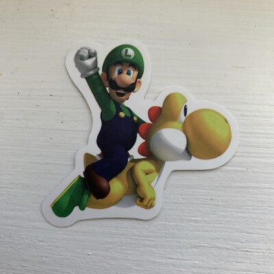 2  Nintendo Vinyl Decal Yoshi Luigi Nintendo Switch Dock 3DS Wii Cup Bottle 2DS