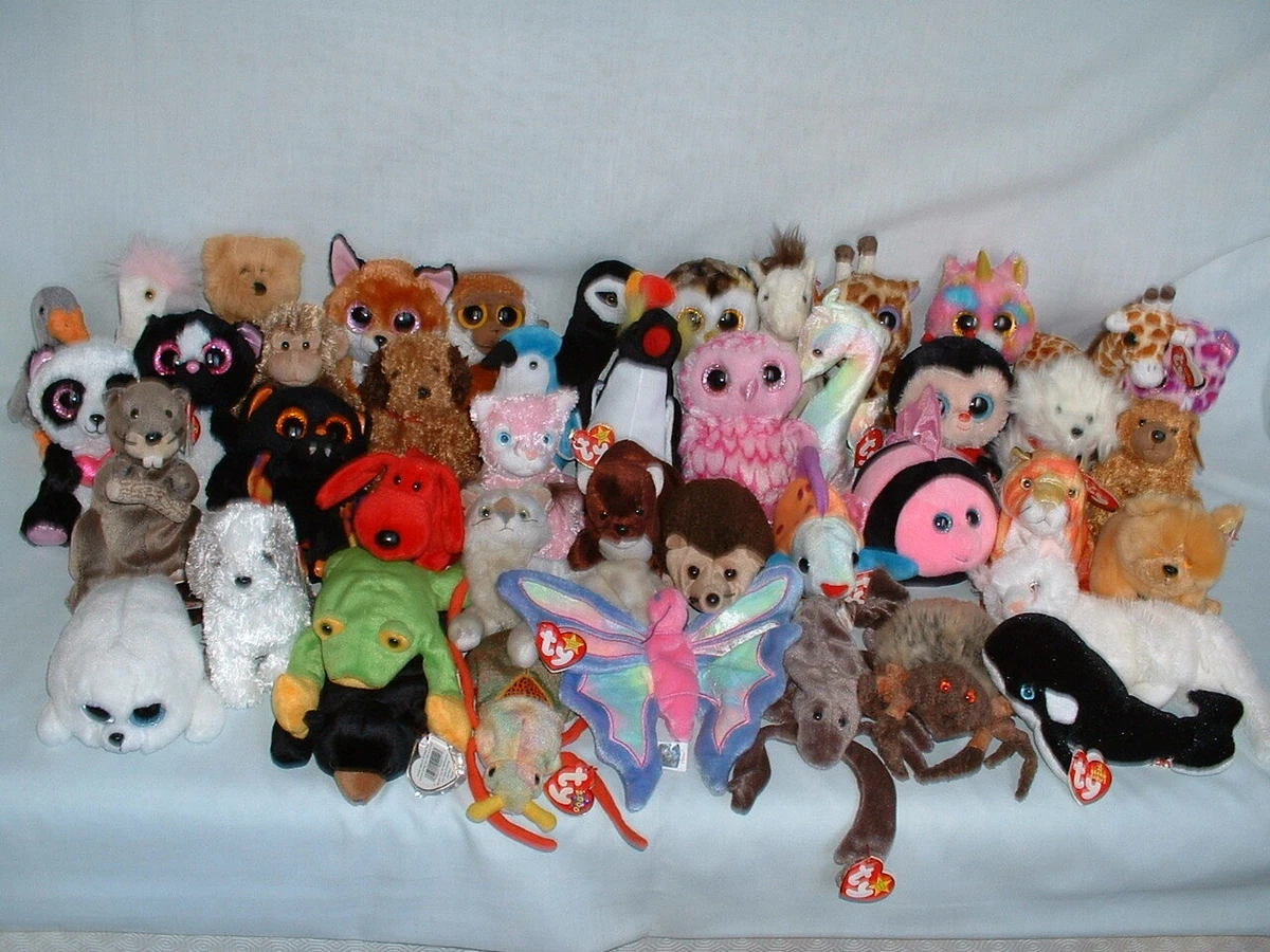 TY BEANIE BABIES BOOS BABY Soft Toys Some RETIRED With Tags PICK FROM SET