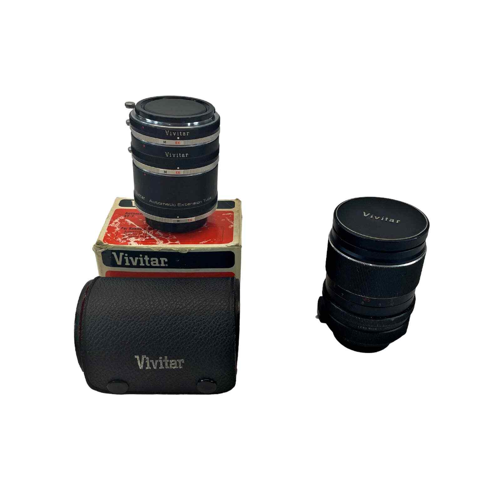 Vivitar Automatic Extension Tube Set AT7 & Auto Telephoto Lens 135mm 1