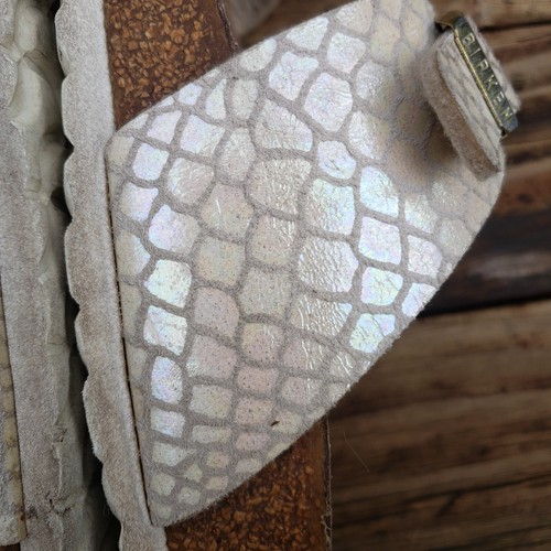 Birkenstock Iridescent Scale/Mermaid Looking Arizona Sandal - 40 L9 M7 - Picture 4 of 24
