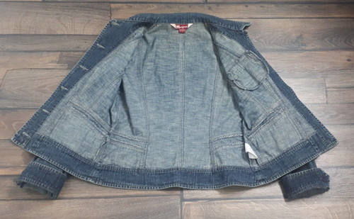 Monsoon Y2K 90S Vintage Retro Dark Denim Jacket Blazer UK 10 BWitched Medium #S9 - Picture 13 of 15