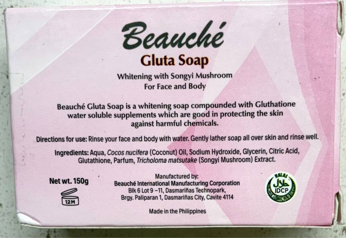 glutathione soap philippines Beauche Gluta Whitening Bar Soap 150g Songyi Mushroom Face/Body New in Box