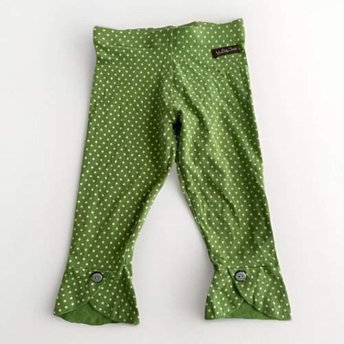 Matilda Jane Hello Lovely Green Polka Dot Coastal Leggings Size 4 