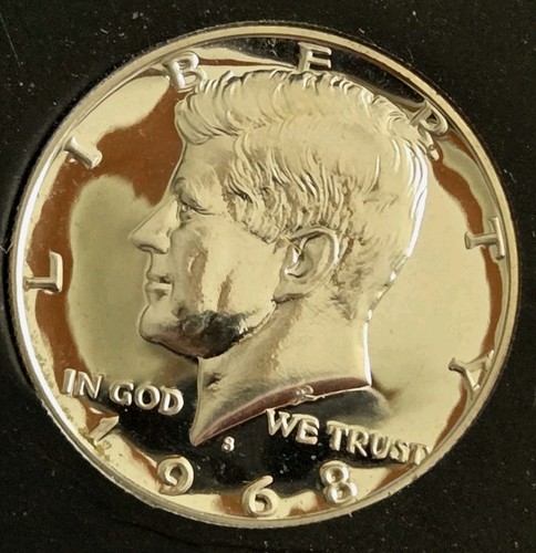 1968-S Kennedy Half Dollar 40% Silver Proof. Cameo Beauty. Low shipping. - Picture 3 of 3