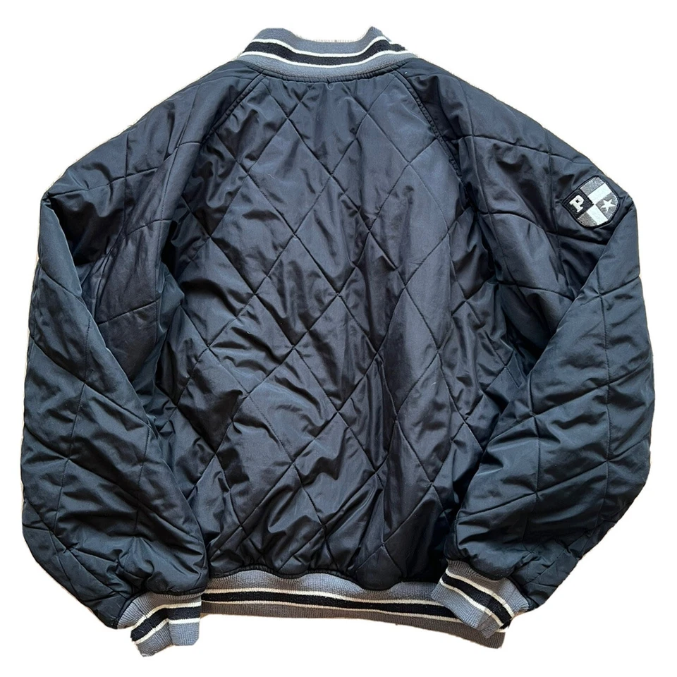 Vintage 90s U.S. Polo Assn. Full Zipper Quilted Embroidered Jacket Large - Image 3 of 4