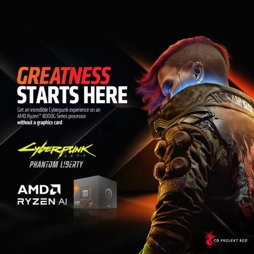 AMD Ryzen 7 8700G Desktop Processor with AMD Ryzen AI and Radeon 780M Graphics - - Image 2 of 4