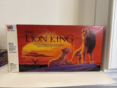 VINTAGE The Lion King Game Milton Bradley 1993 Disney Simba Mufasa