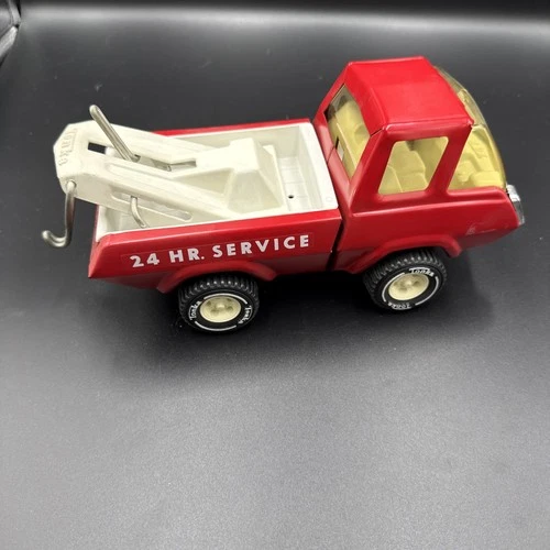 Vintage Tonka Pressed Metal 24 Hour Service Truck Wrecker