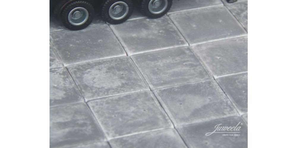Juweela H0 28360 Industrial Concrete Slab Heavy Duty Slabs (80 pieces) 1:87