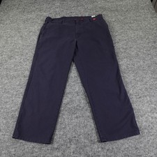 Bulwark FR Work Pants Mens 40x30 Blue Flame Resistant Straight CAT2 2112 Work