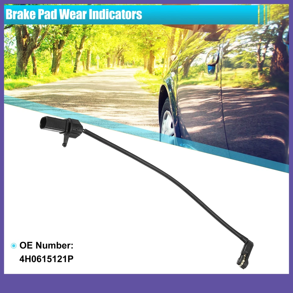 Car Front Disc Brake Pad Wear Sensor TWO Custom for Audi A8 Quattro 2012-2015 - Image 2 of 4