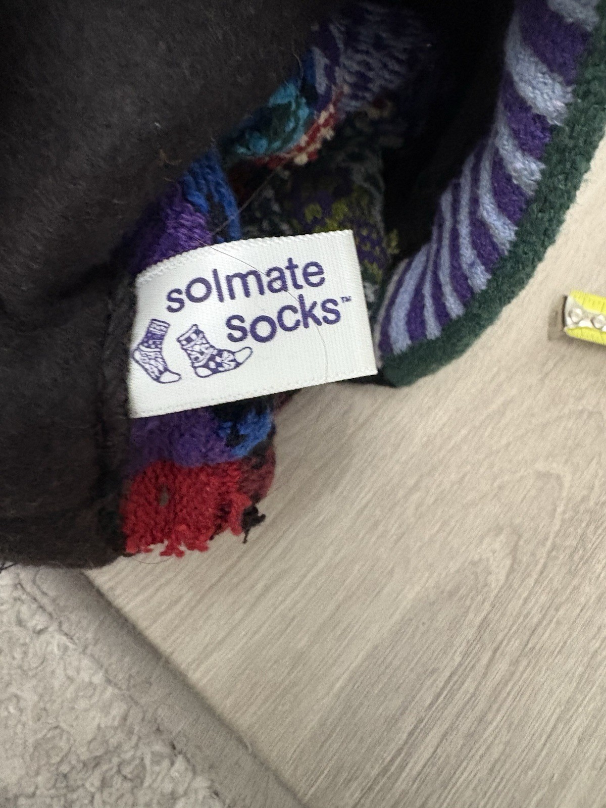 Solmate Socks Patchwork Beanie Hat Thinking Cap U… - image 5