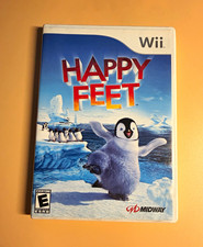 Midway Happy Feet (Nintendo Wii, 2006) Complete w/ Manual, NTSC-U/C, E