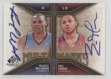 2009-10 SP Game Used Multi Marks Dual Russell Westbrook Eric Gordon Auto 16rf